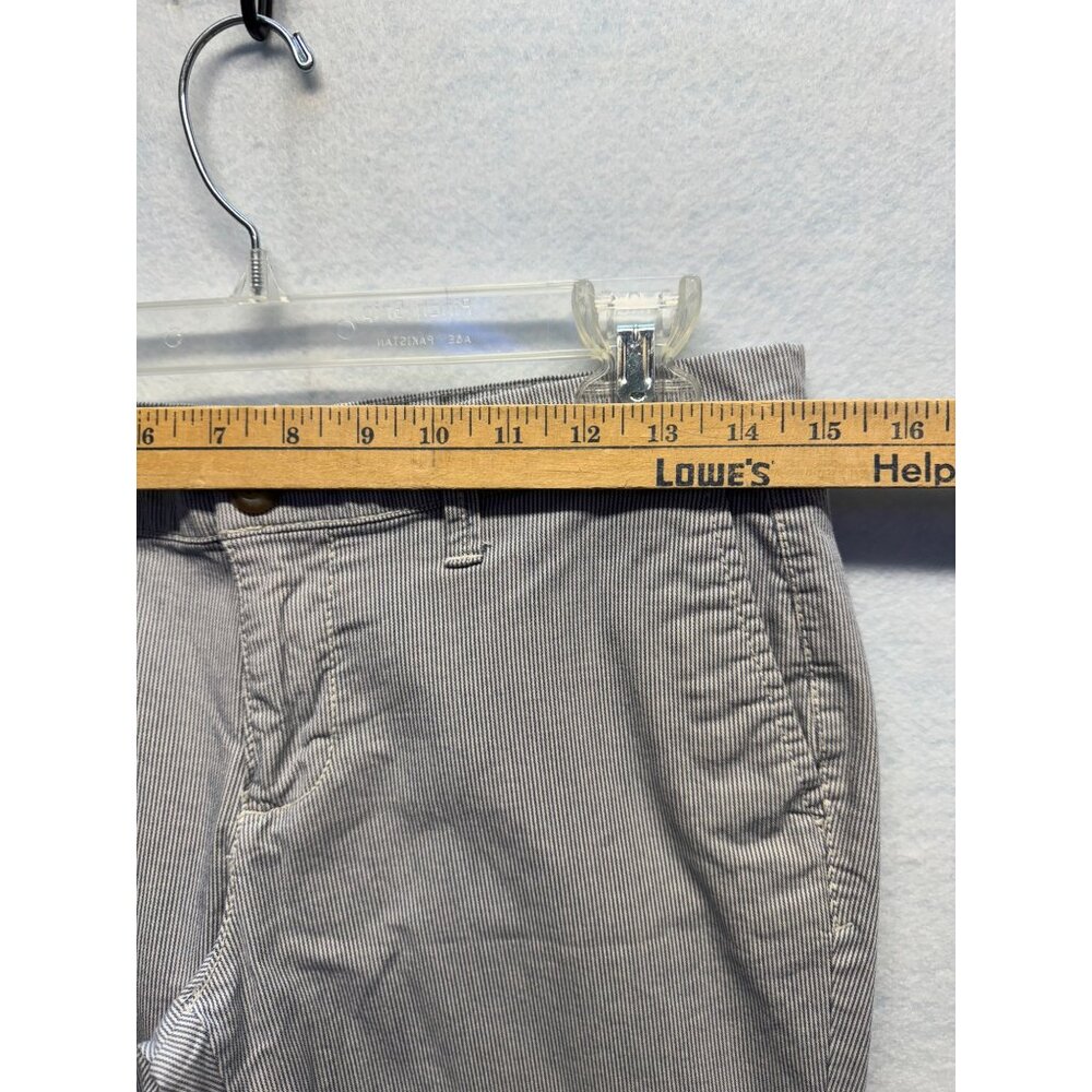 Gap Womens Mid-Rise Striped Ankle Pants With Button Front Size 0 - Picture 5 of 9